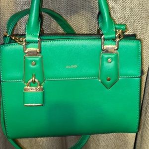 Aldo Small Forest Green Handbag